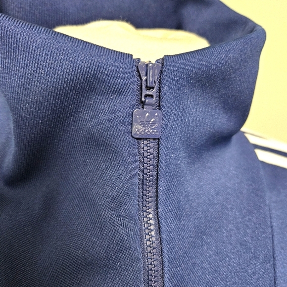 adidas Adicolor Track Top Pullover Funnel Neck Qtr Zip Jacket Navy XSMALL NWT - Picture 4 of 10